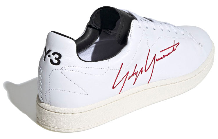 adidas Y-3 Yohji Court Shoes 'White Red' FU9189
