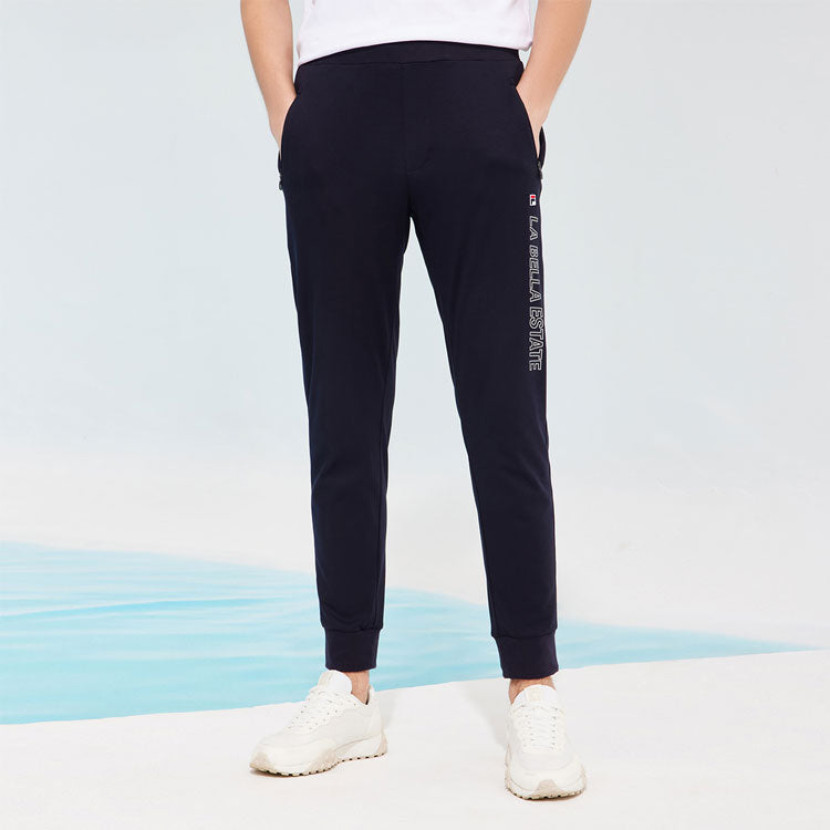 FILA Straight Casual Bundle Feet Sports Long Pants Blue F11M128605F-NV