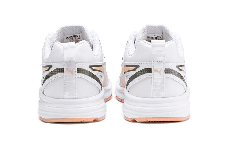 (GS) PUMA Pure Jogger Running Shoes White/Pink 370665-04