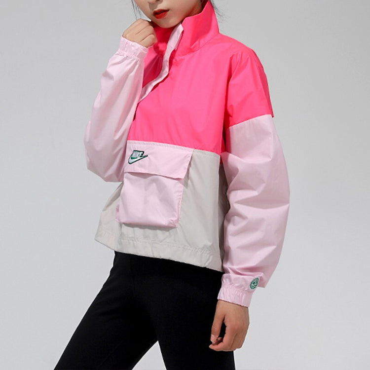 (WMNS) Nike Sportswear Woven Anorak Pink CU5971-639