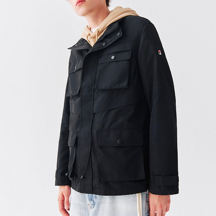 FILA Casual Sports Cargo Woven Jacket Black F51M048701F-BK