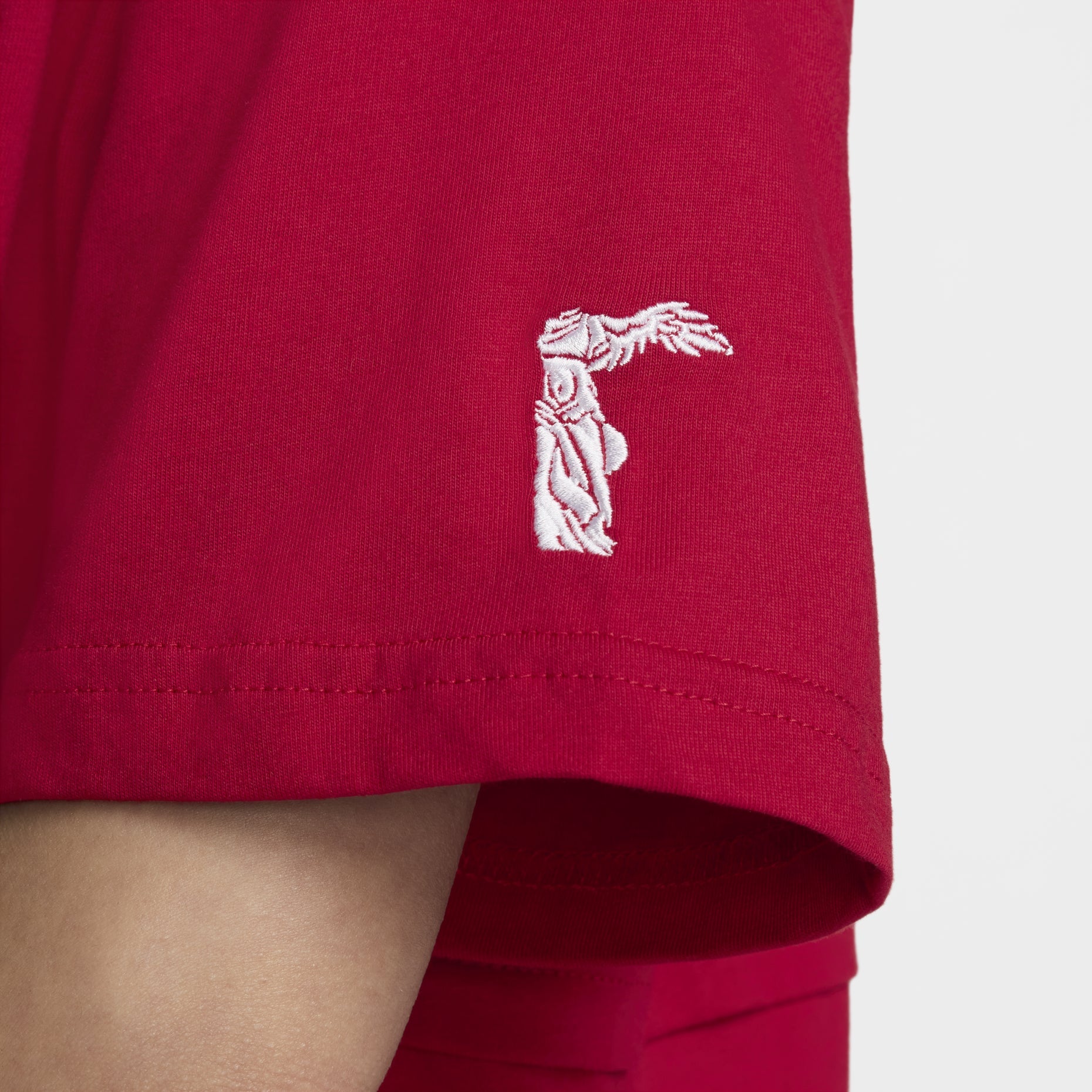 (WMNS) Nike Sportswear Logo T-shirt Asia Sizing 'Gym Red' HF6291-687