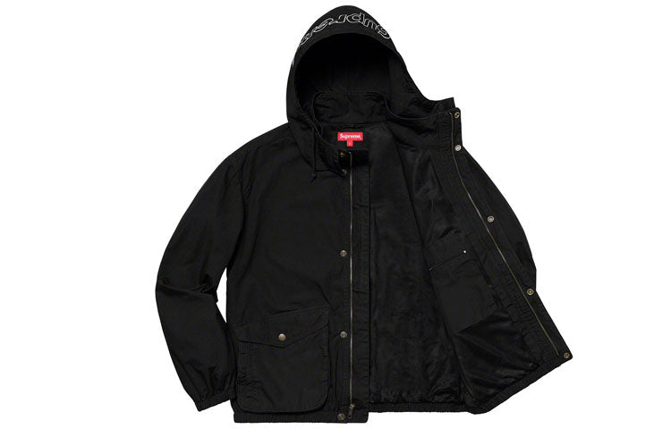 Supreme SS19 Highland Jacket Zipper waterproof Unisex Black SUP-SS19-970