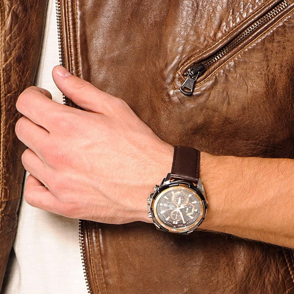 CASIO EDIFICE Serieses Men's Mens Brown Analog EFR-539L-5AV