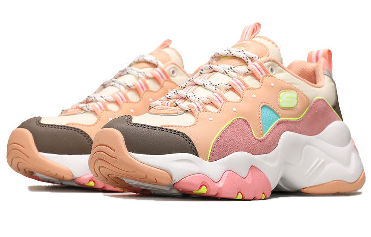 (WMNS) Skecherss D'Lites 3.0 Brave Output Low-Top Daddy Shoe Pink 13378-CRMT