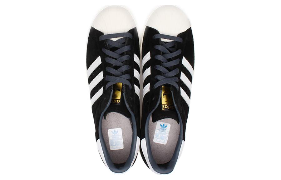adidas originals Superstar 80s Dlx Suede 'Black White' B25961