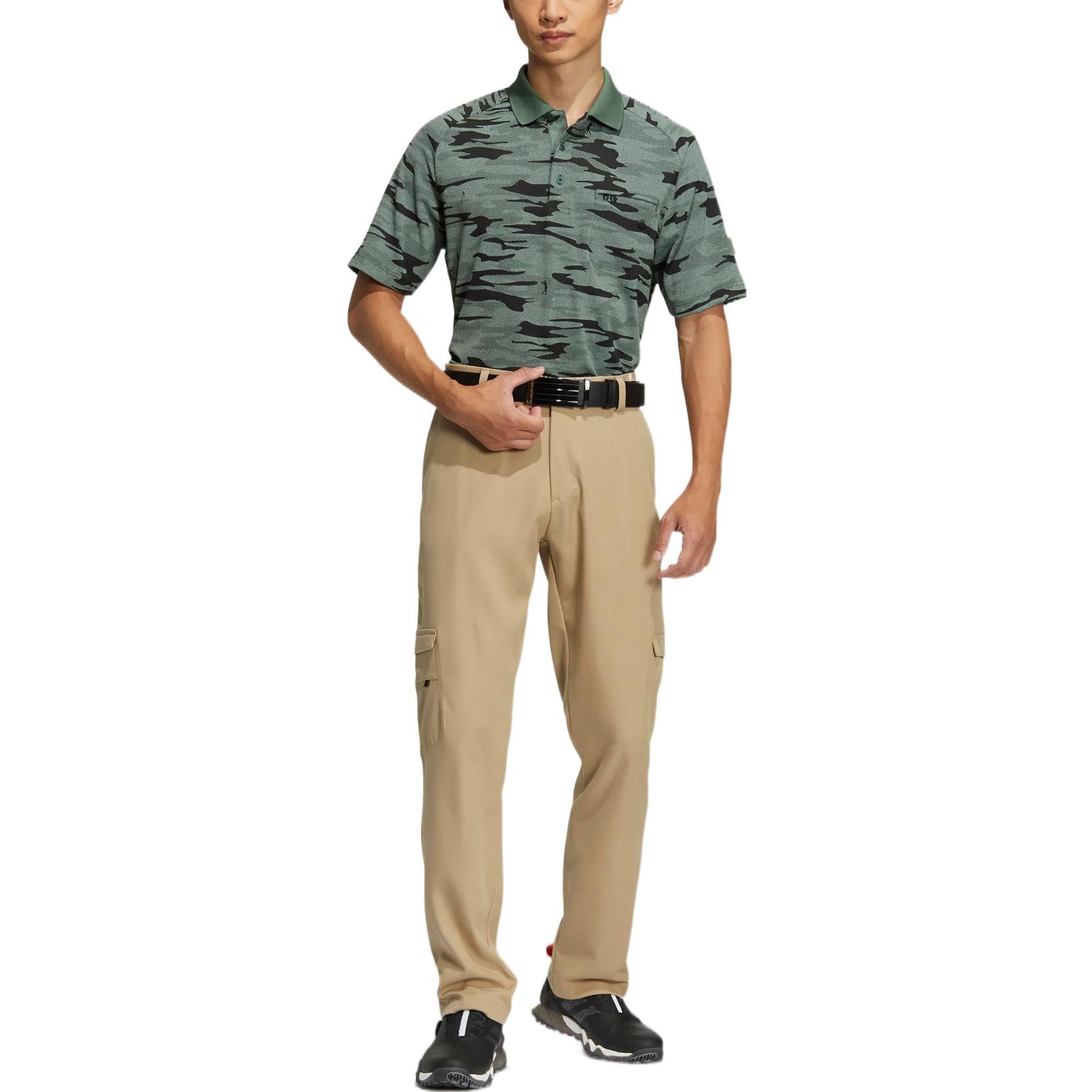 Men's adidas Gt Cargo Pt Solid Color Multiple Pockets Elastic Straight Sports Pants/Trousers/Joggers Khaki HG3256