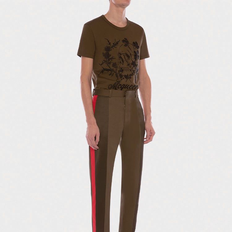 Alexander McQueen Deconstructed Floral Skull Tee 624177QPZ630904