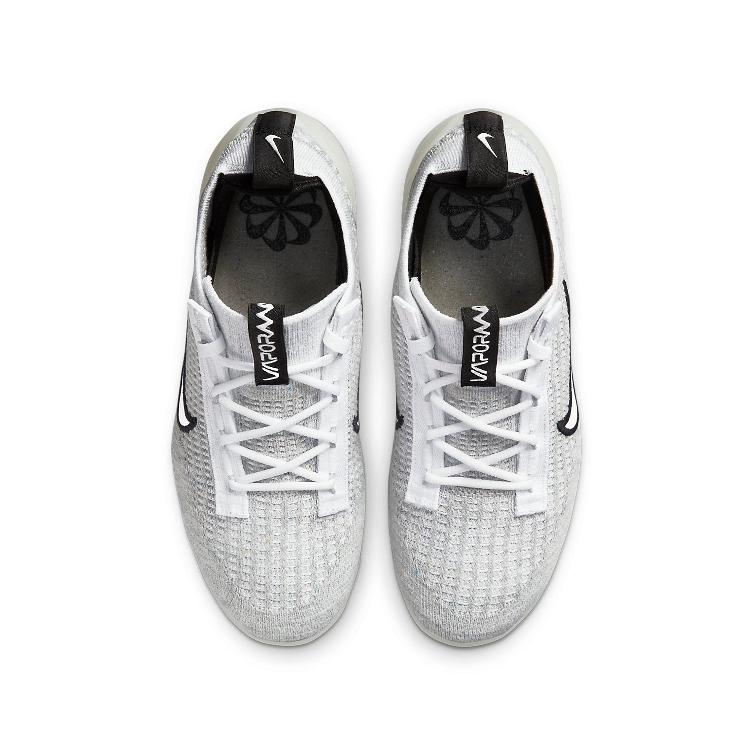 (GS) Nike Air VaporMax 2021 Flyknit 'White Metallic Silver' DB1550-100