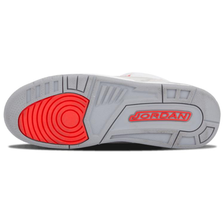 (GS) Air Jordan 3 Retro 'White Crimson Grey' 441140-101
