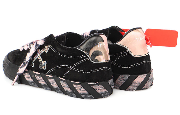 (WMNS) Off-White Low-Top Sports Shoes Black/Pink OWIA178R21LEA0011030