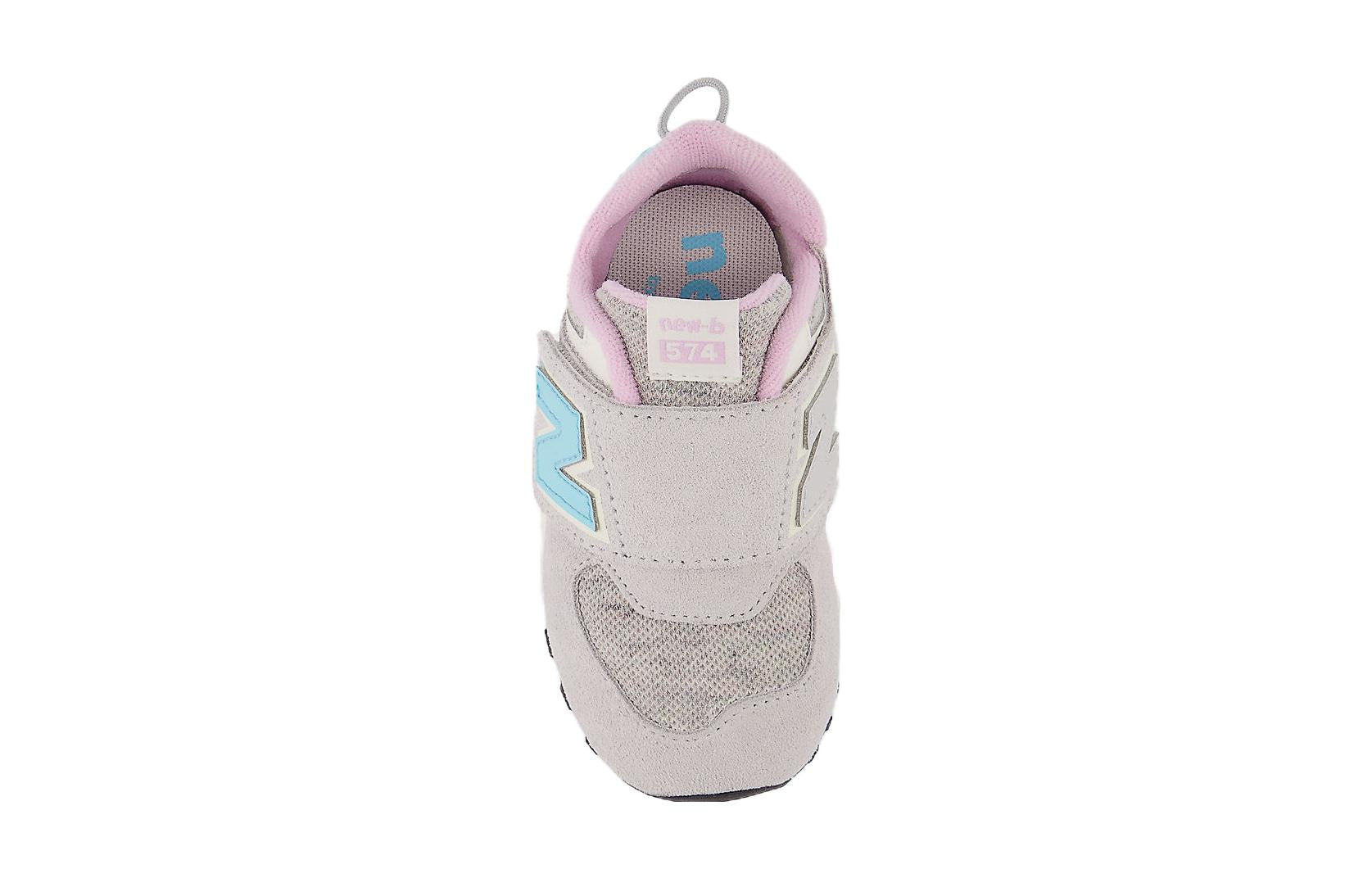 (TD) New Balance 574 Hook & Loop 'Brighton Grey Summer Aqua' NW574NB1