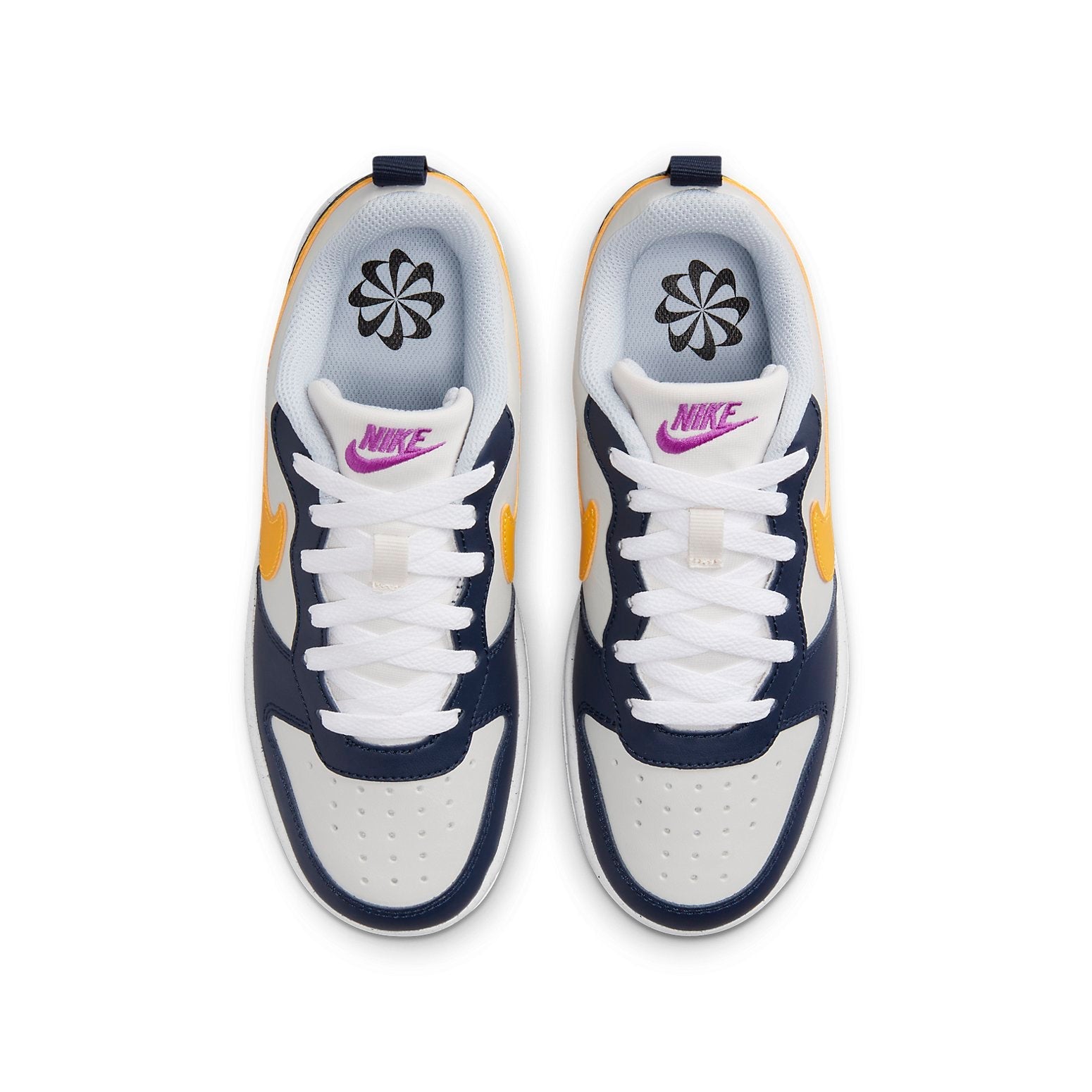 (GS) Nike Court Borough Low Recraft 'White Navy Gold' HJ3482-071