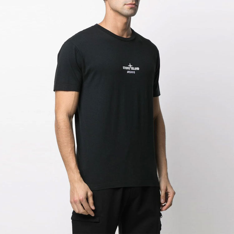 STONE ISLAND Logo T-Shirt 'Black' 74152NS91-V0029