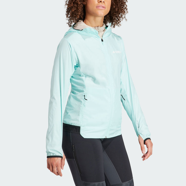 (WMNS) adidas Terrex Xperior Windweave Jacket 'Turquoise' HZ5317