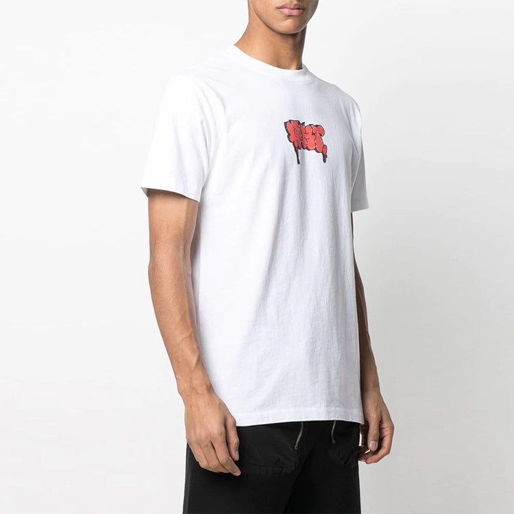 Off-White SS21 Logo Printing Round Neck Pullover Short Sleeve White OMAA027R21JER0100125