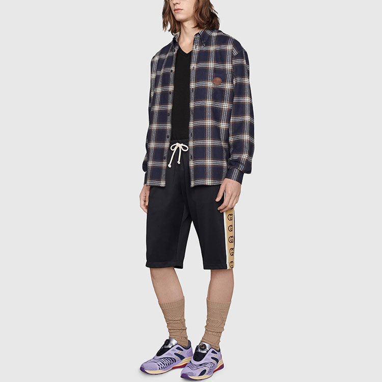 Gucci SS21 Linen V-neck tee 'Black' 645269-XJC6N-1043