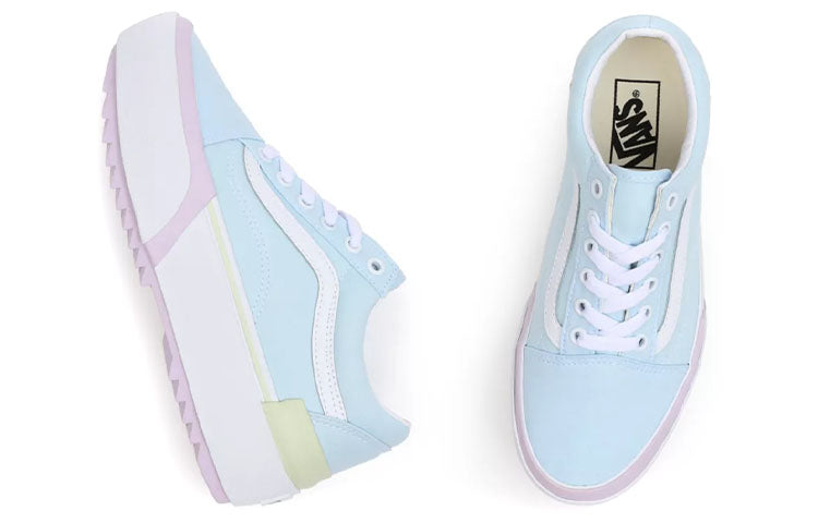 Vans Pastel Old Skool Stacked Low-Top Sneakers Blue/Pink VN0A4U1524D