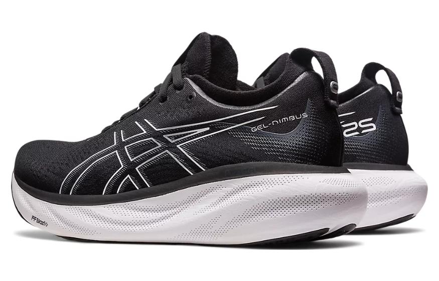 (WMNS) ASICS Gel-Nimbus 25 Wide 'Black Pure Silver' 1012B437-001