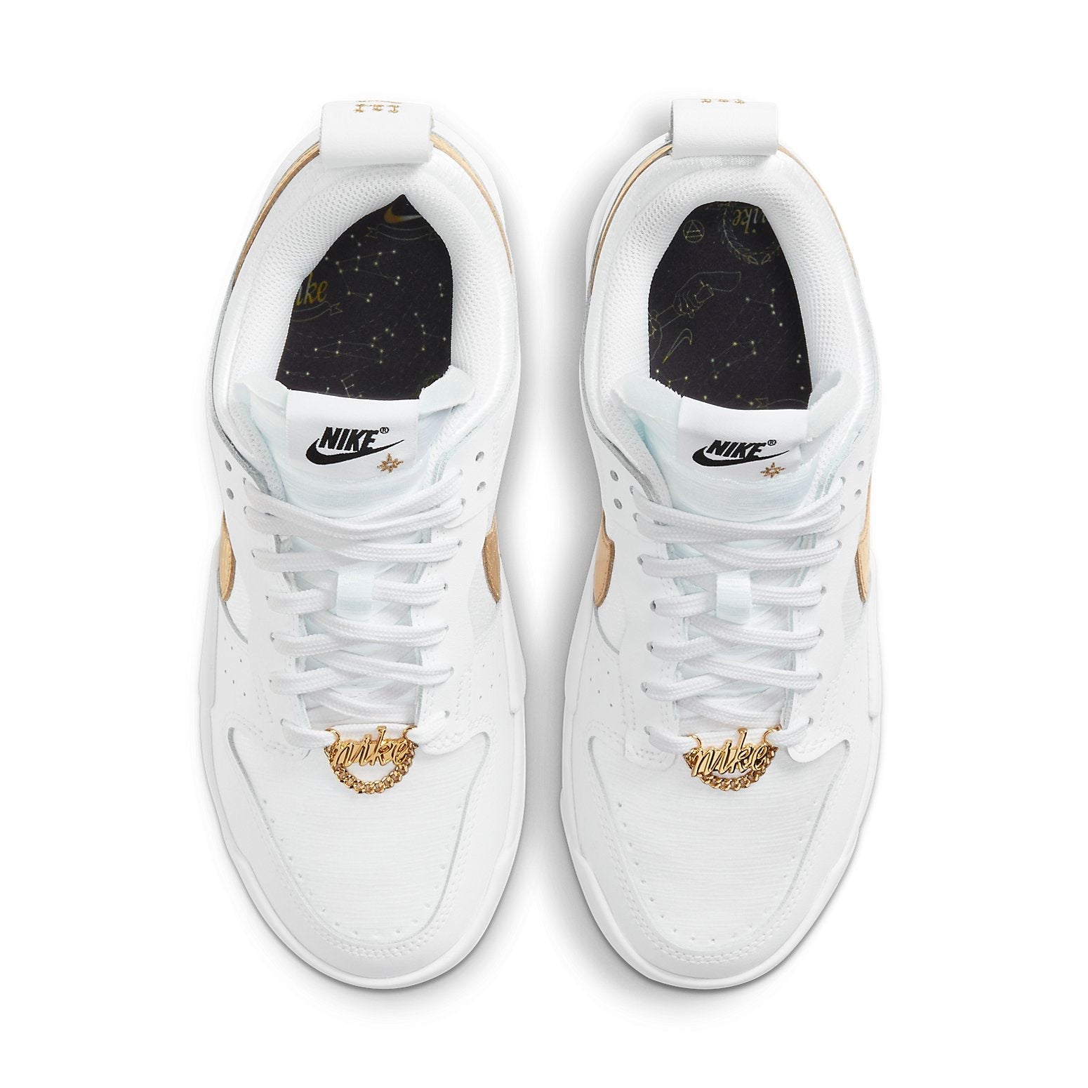 (WMNS) Nike Dunk Low Disrupt 'White Metallic Gold' DD9676-100