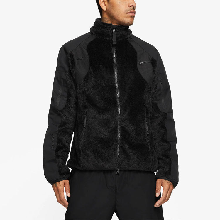 Nike x NOCTA Drake Fleece Splicing Jacket 'Black' DA3995-010