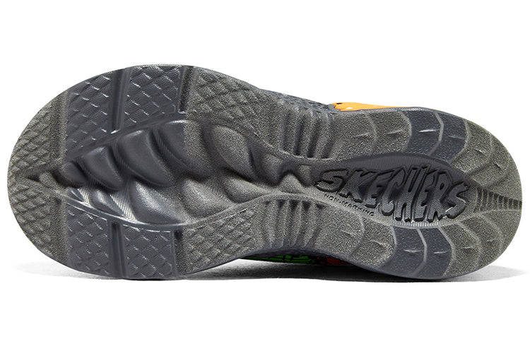(GS) Skechers Dino-Lights Sneaker 'Green Orange Black' 400615L-BKOR