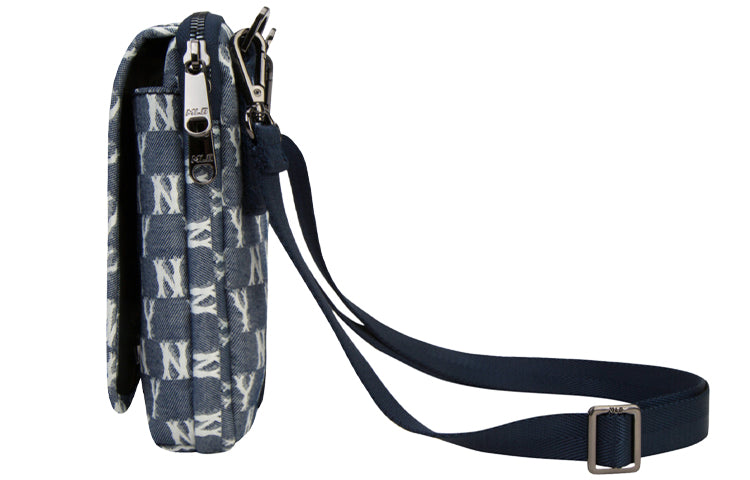 MLB Monogram NY New York Yankees Crossbody Bag Blue 32BGDD011-50N