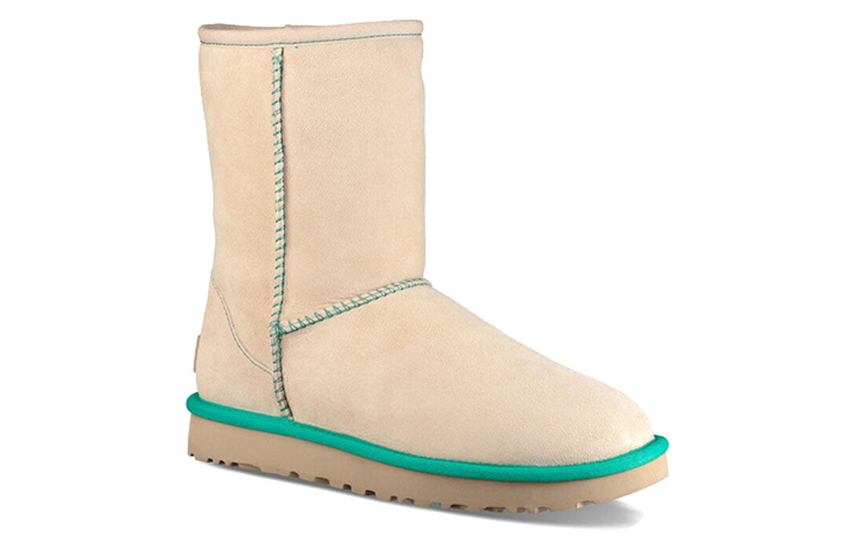 (WMNS) UGG Classic Short II Neon 'Cream White' 1016865-CNV