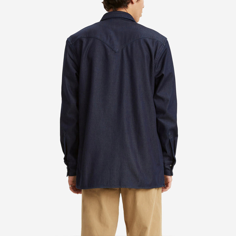 Men's Levis lapel Denim Shirt Denim Blue 36249-0003