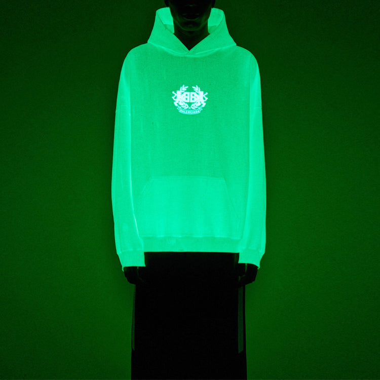 Balenciaga GITD Lion's Laurel Hoodie 'White' 651799TKV729140
