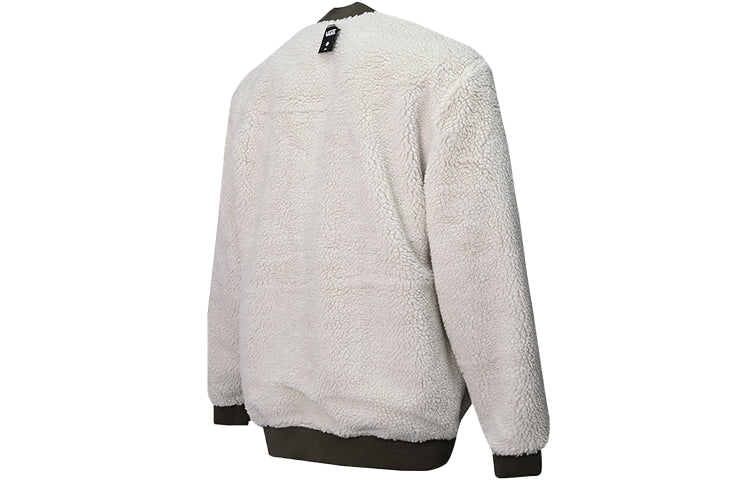 Men's Vans Reversible Lamb's Wool Long Sleeves logo Sports Jacket Military Green VN0A5KLN0CT