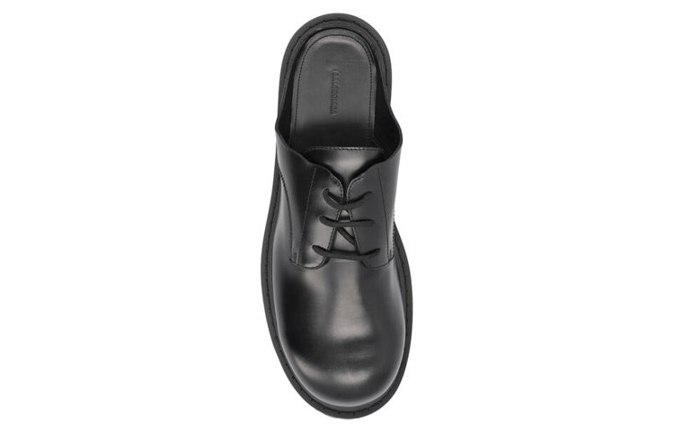 Balenciaga Sergent 20mm Mules 'Smooth Calfskin Black' 701392WBD401000