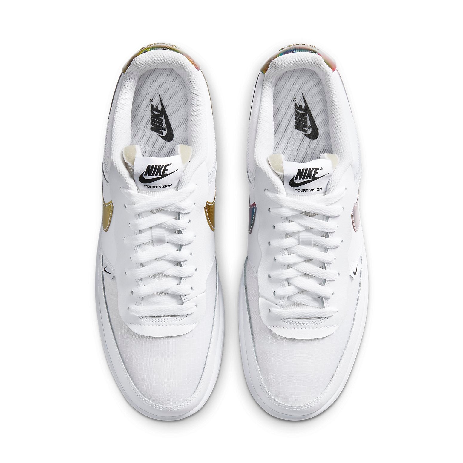 Nike Court Vision Low Premium 'White Rainbow Swoosh' CD5464-102