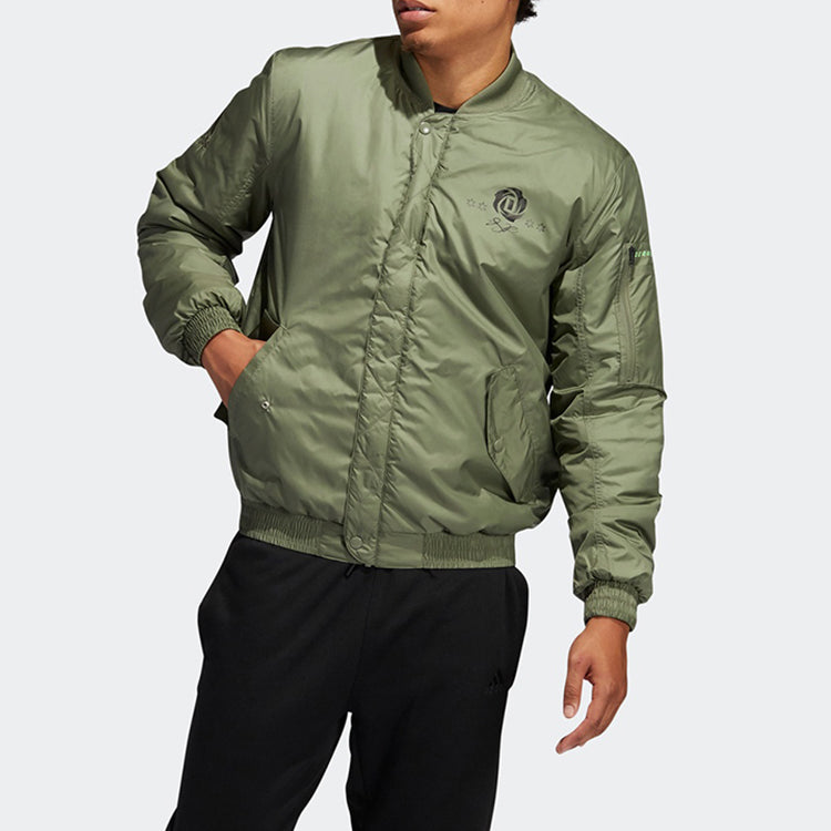 adidas ROSE Jacket Basketball Sports Green GE2935