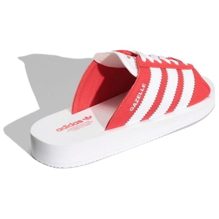 adidas GAZELLE BEACH Slides Asia Sizing 'White Red' JQ7424