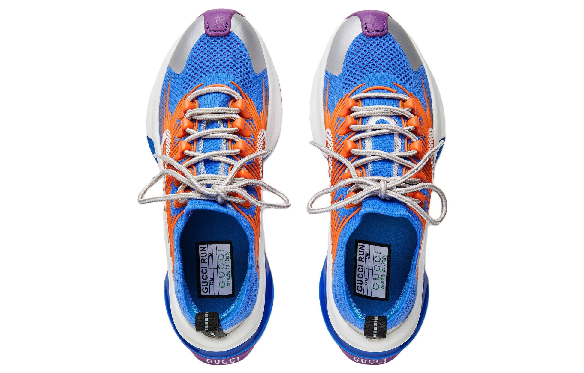 (WMNS) Gucci Run Sneaker 'Blue Orange' 680902-UFE10-8880