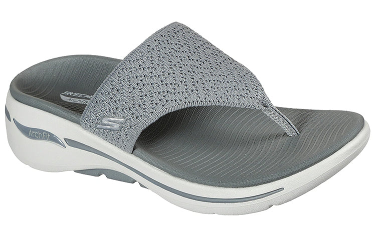 (WMNS) Skechers Go Walk Arch Fit Sandal 'Grey' 140221-GRY