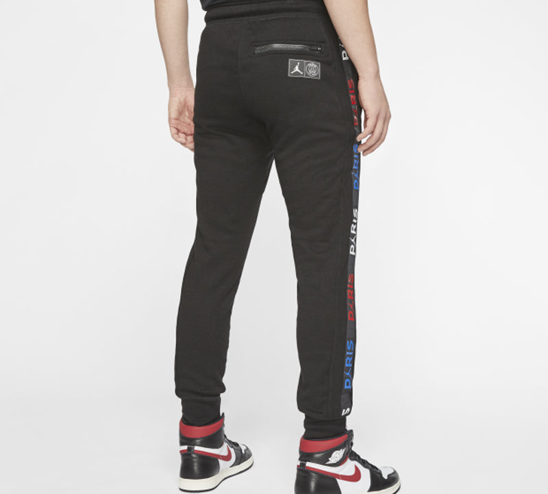 Air Jordan Paris Saint-Germain Logo Sweatpants 'Black' BQ8349-011
