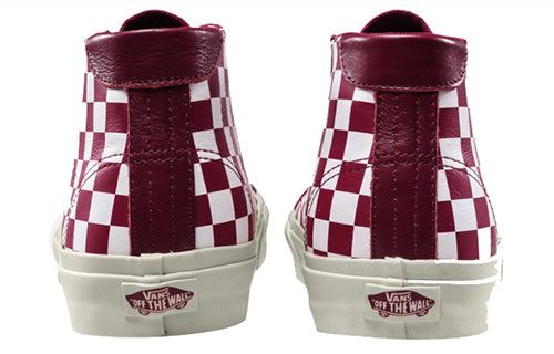 Vans Court Mid 'Checker - White Cabernet' VN0A34A6QFE