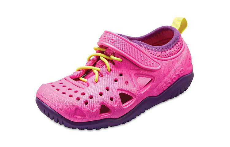 (GS) Crocs Swiftwater Sneakers 'Pink Purple' 204989-6L0