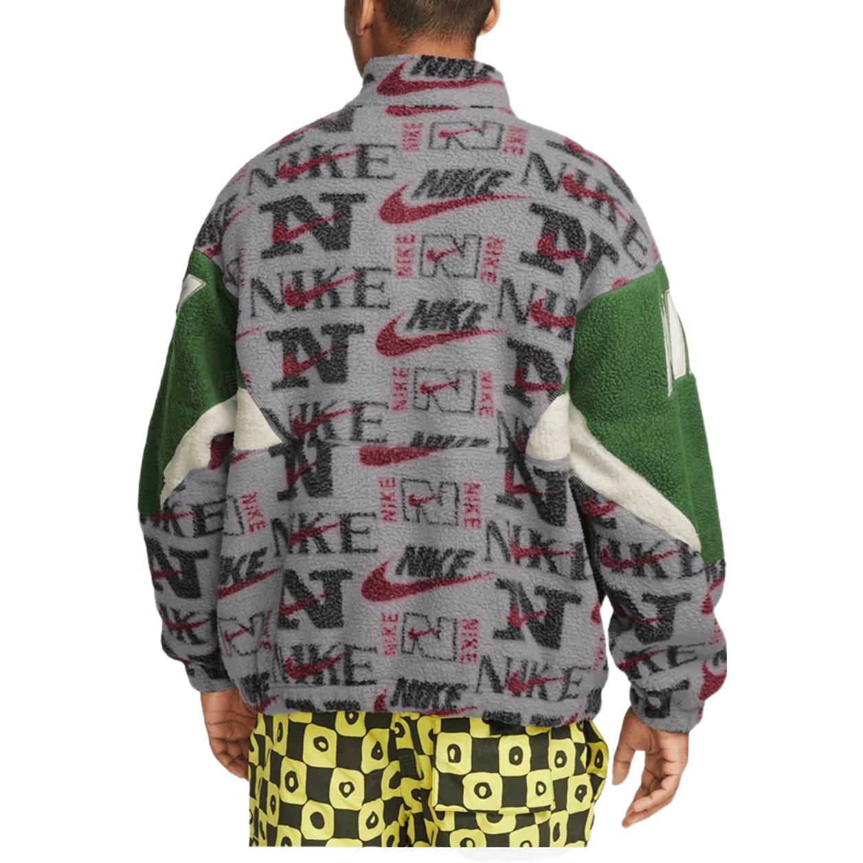 Nike Half-Zip logo fleece top 'Grey Green' DM4961-012