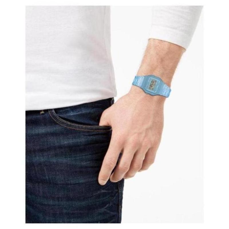 CASIO Quartz Waterproof Sports Unisex Mens Blue Digital F-91WS-2