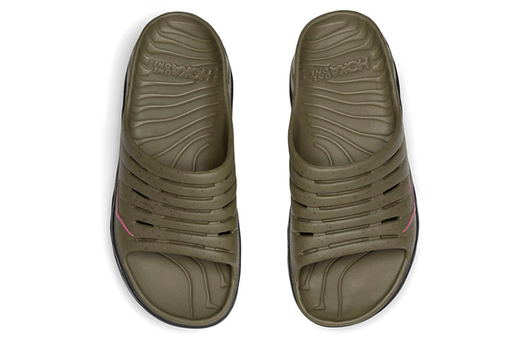HOKA ONE ONE x Bodega Ora Recovery Slide 'Martini Olive Jet Black' 1129090