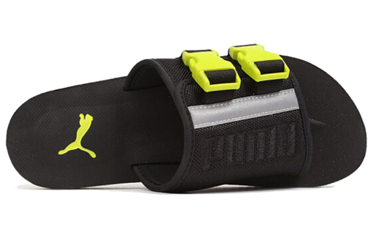 PUMA Wilo Lux Sandal Slide Black/Yellow 371176-02