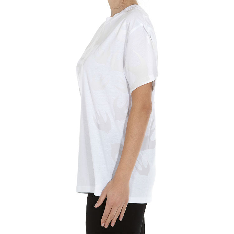 McQ Alexander McQueen SS21 Swallow Pattern Short Sleeve White 583305-ROT43-9000