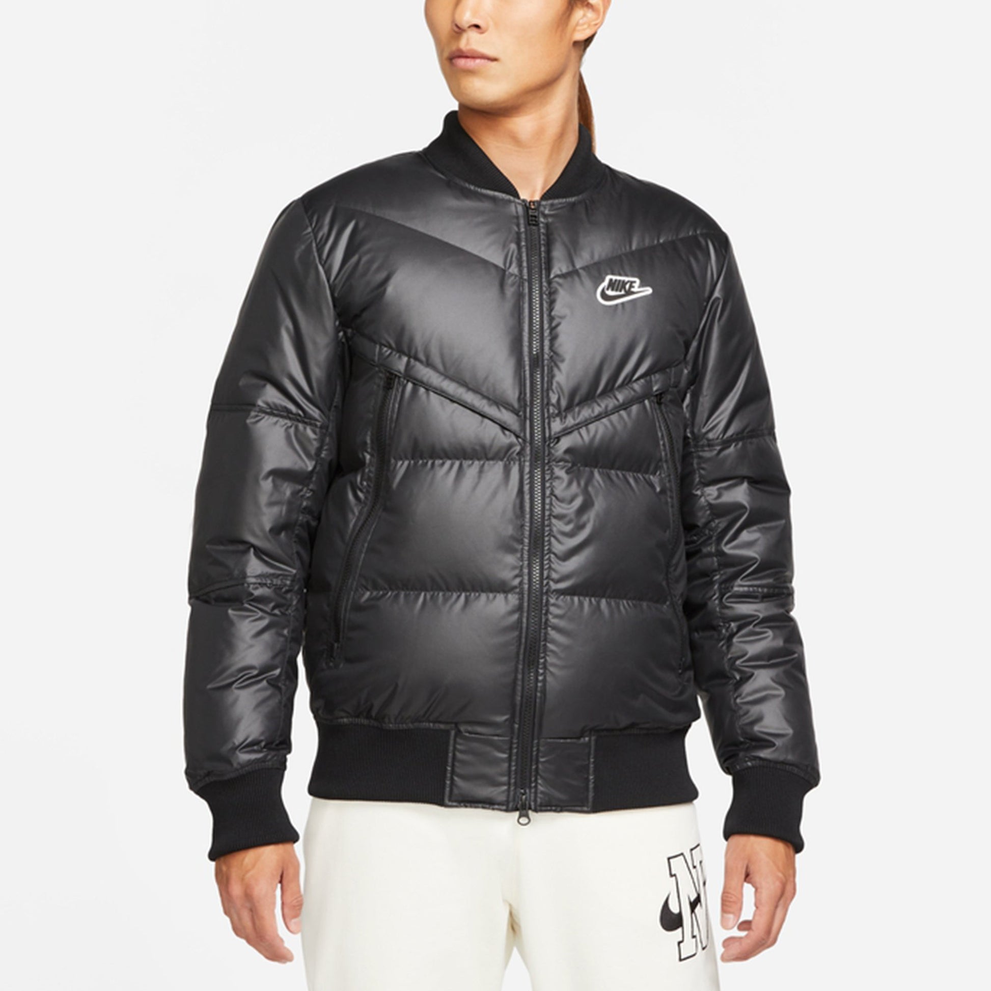 Nike Sportswear Down-fillwind Runner Sports Stay Warm Solid Color Down Jacket Black DJ0430-010