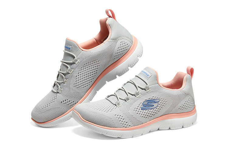 (WMNS) Skechers Summits Perfect Views 'Grey Orange' 149523-GYCL