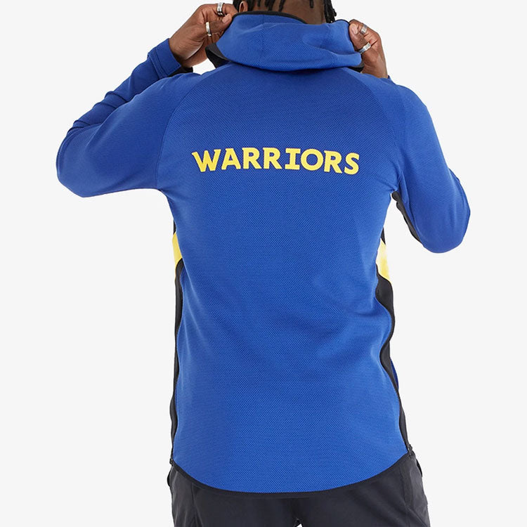 Nike NBA 19-20 Golden State Warriors Therma Flex Showtime Hoodie Blue AT8462-495