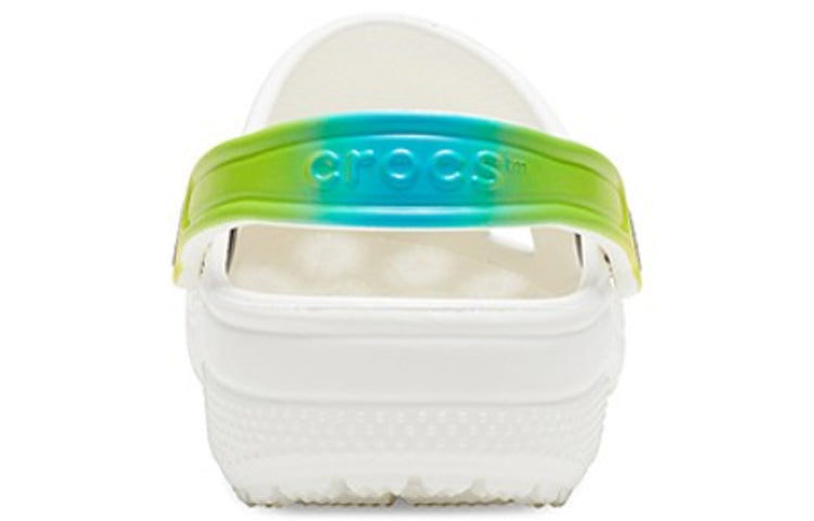 Crocs Classic Clog Beach Sandals White Gradient Green 206638-1DC