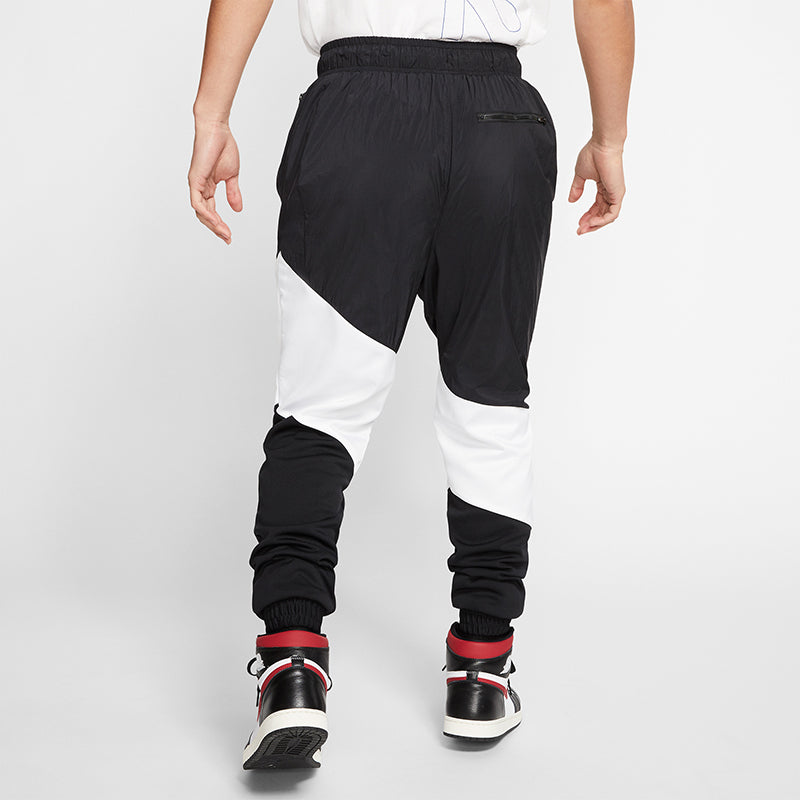 Air Jordan Wings Diamond Woven Sports Colorblock Sports Long Pants Black CI7922-010